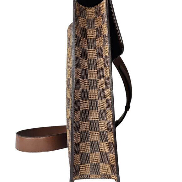 LOUIS VUITTON Damier Messenger Briefcase Mens LV Work Bag Authentic Damier LV - Picture 14 of 16